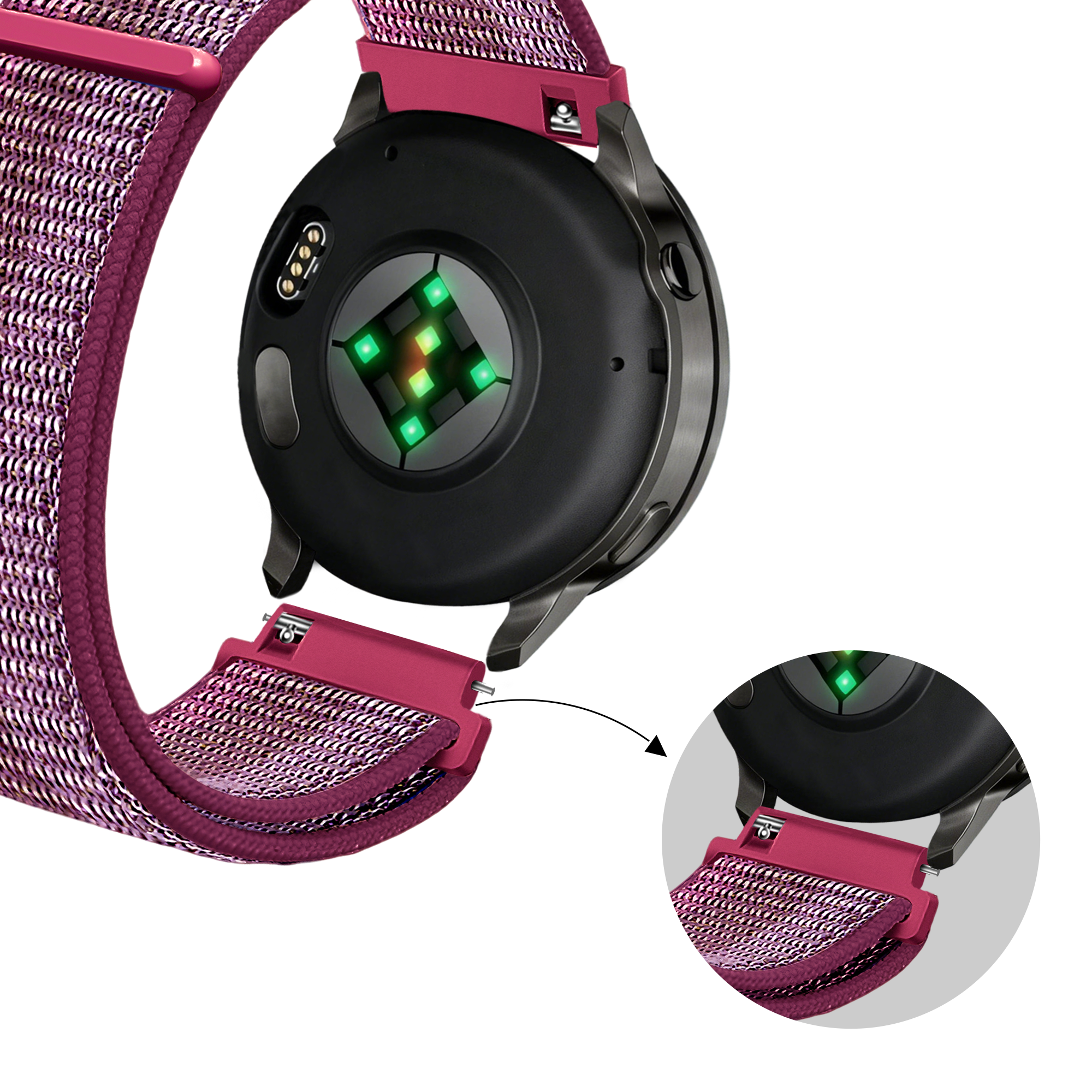 Bandz Correa nylon Loop Garmin Forerunner 265s (bayas)