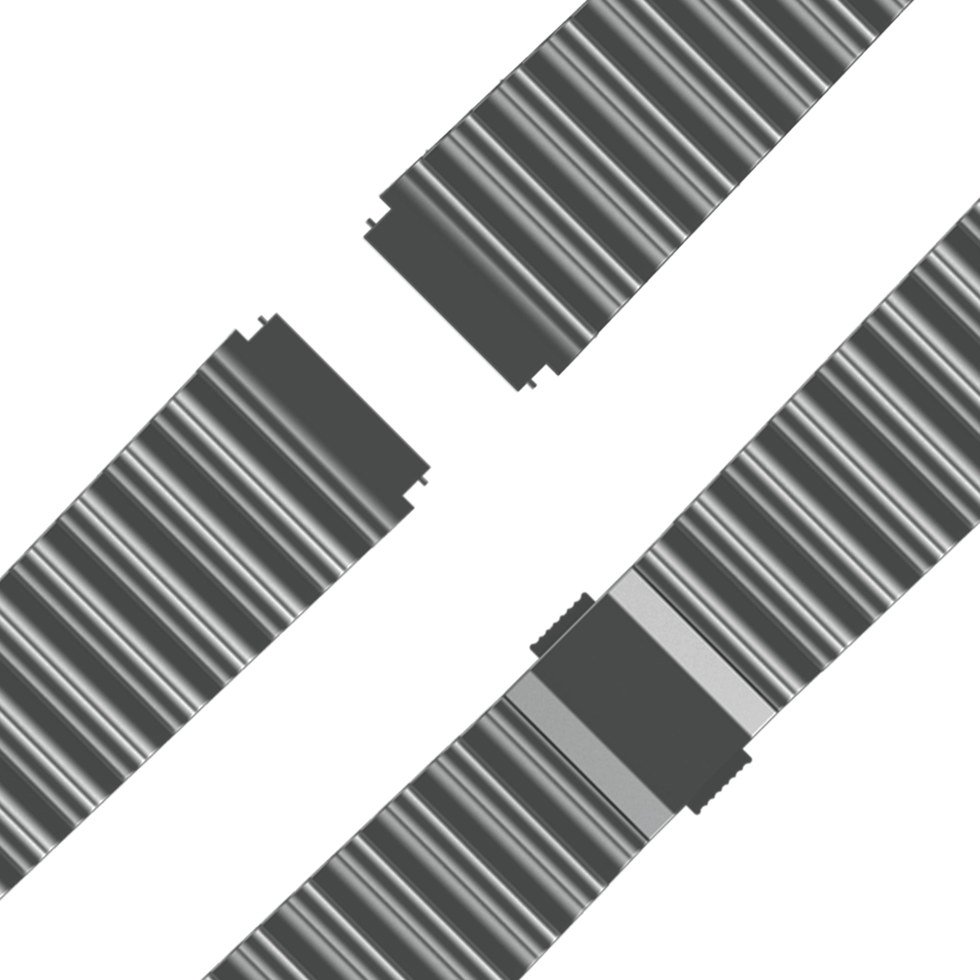 Bandz Samsung Gear S3 Premium Steel Strap 'Ocean' (Titanium Grey)