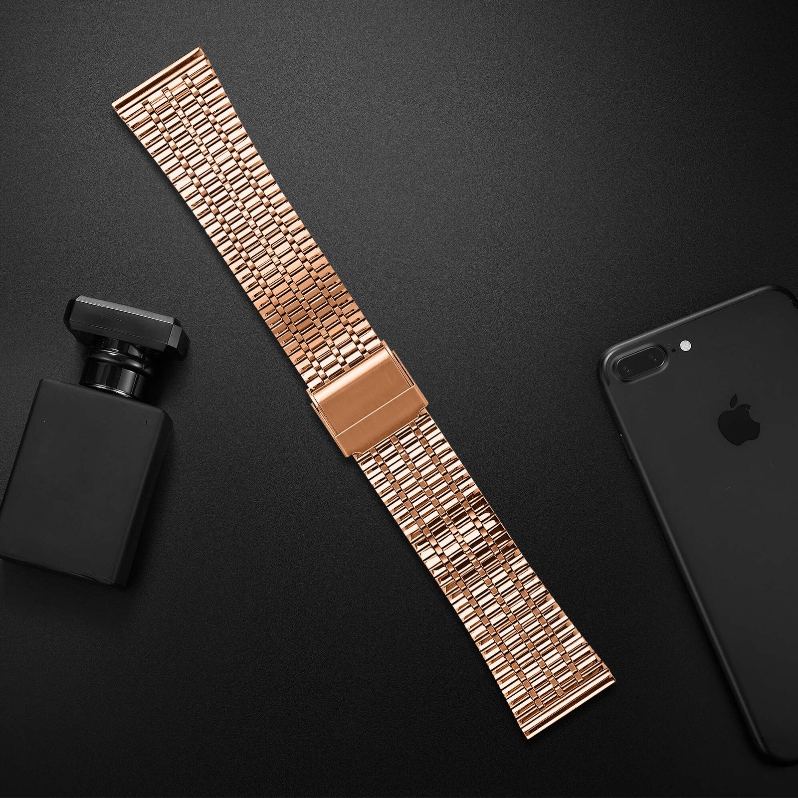 Huawei Watch GT 3 42mm Luxus Stahlarmband (RoséGold)