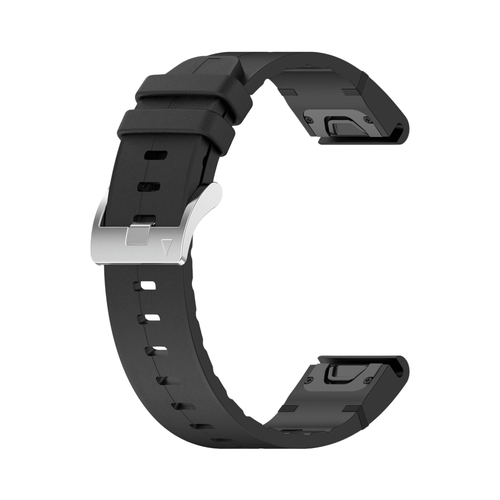 Garmin Fenix 5 / 6 Leather Hybrid Strap (Black)