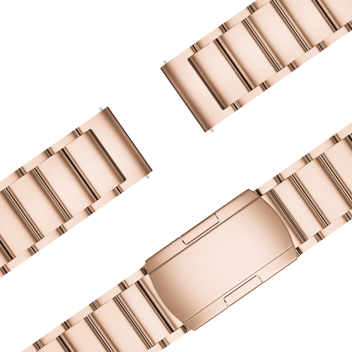 Bandz Correa titanio con eslabones Garmin Forerunner 570 - 42mm (oro rosado)