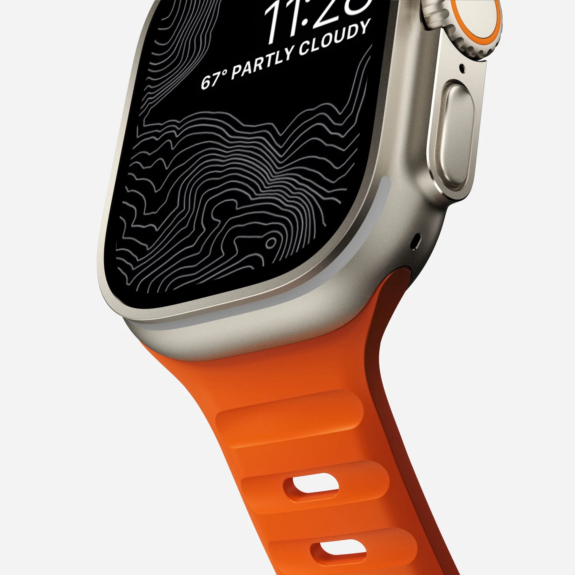 Nomad Sport Apple Watch Silikonarmband (Ultra Orange)