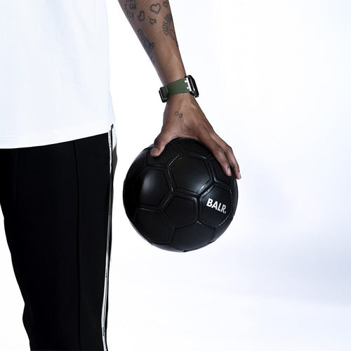 BALR. Correa de silicona Apple Watch Ultra Liquid (verde/titanio)