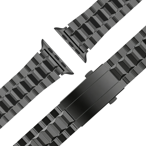 Bandz Apple Watch Titanium Strap 'Deluxe' (Black)