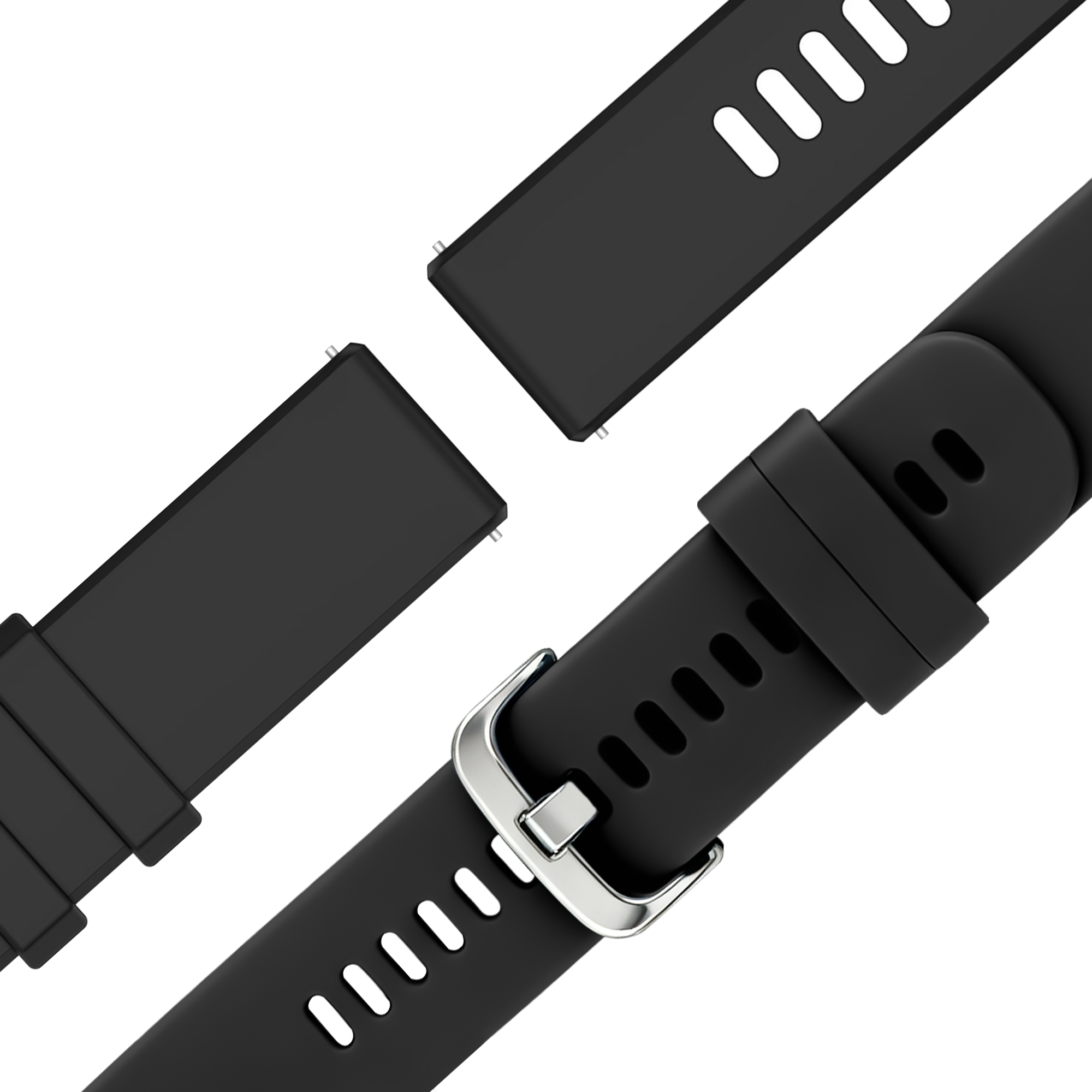 Bandz Garmin Forerunner 265s Silicone Strap 'Classic' (Black)