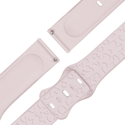 Bandz Garmin Bounce 2 Silikonarmband 'Leopard' (Rosa)