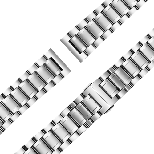 Bandz Correa acero con eslabones 'Deluxe' Garmin Vivomove 3s (plateado)