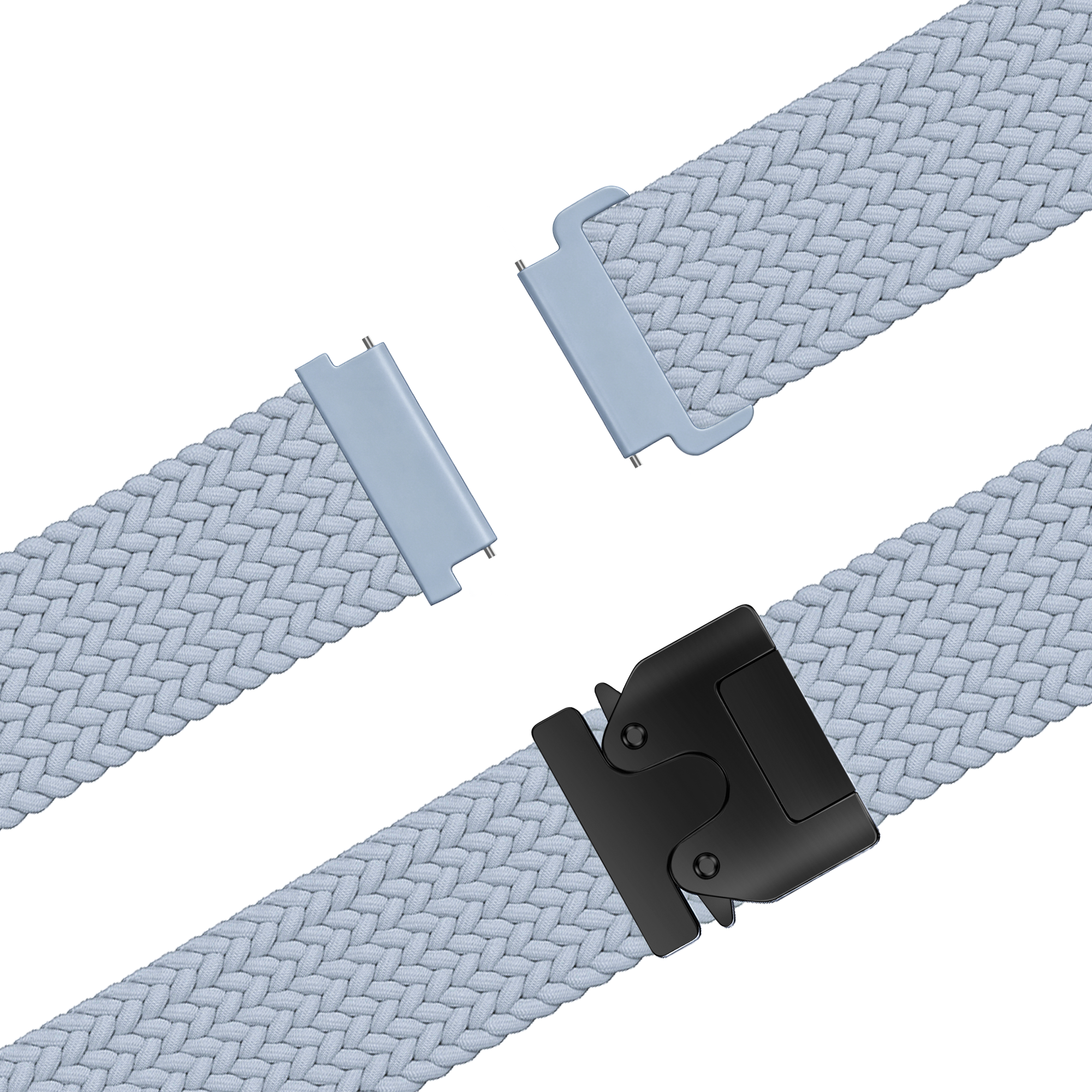 Bandz Garmin Forerunner 645 Braided Strap 'Parachute' (Light Blue)