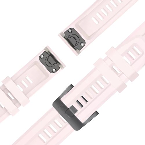 Bandz Bracelet silicone 'Classic' Garmin Instinct E - 40mm (rose clair)