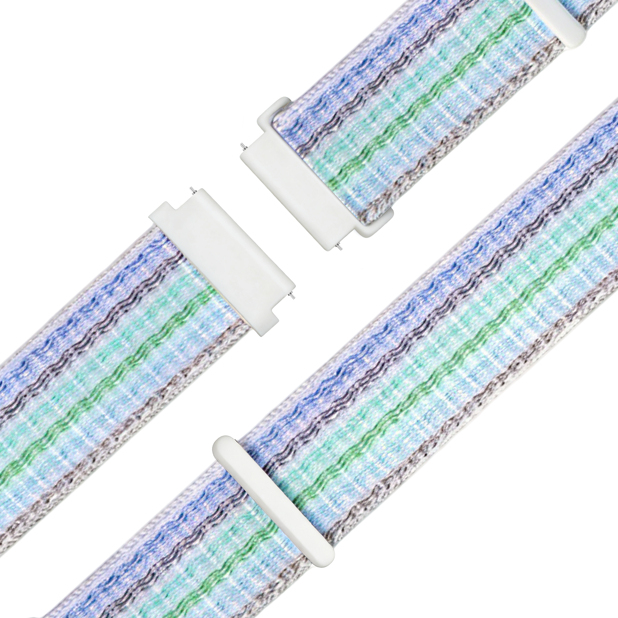 Bandz Correa nylon Loop Garmin Venu 4 - 41mm (azul a rayas)