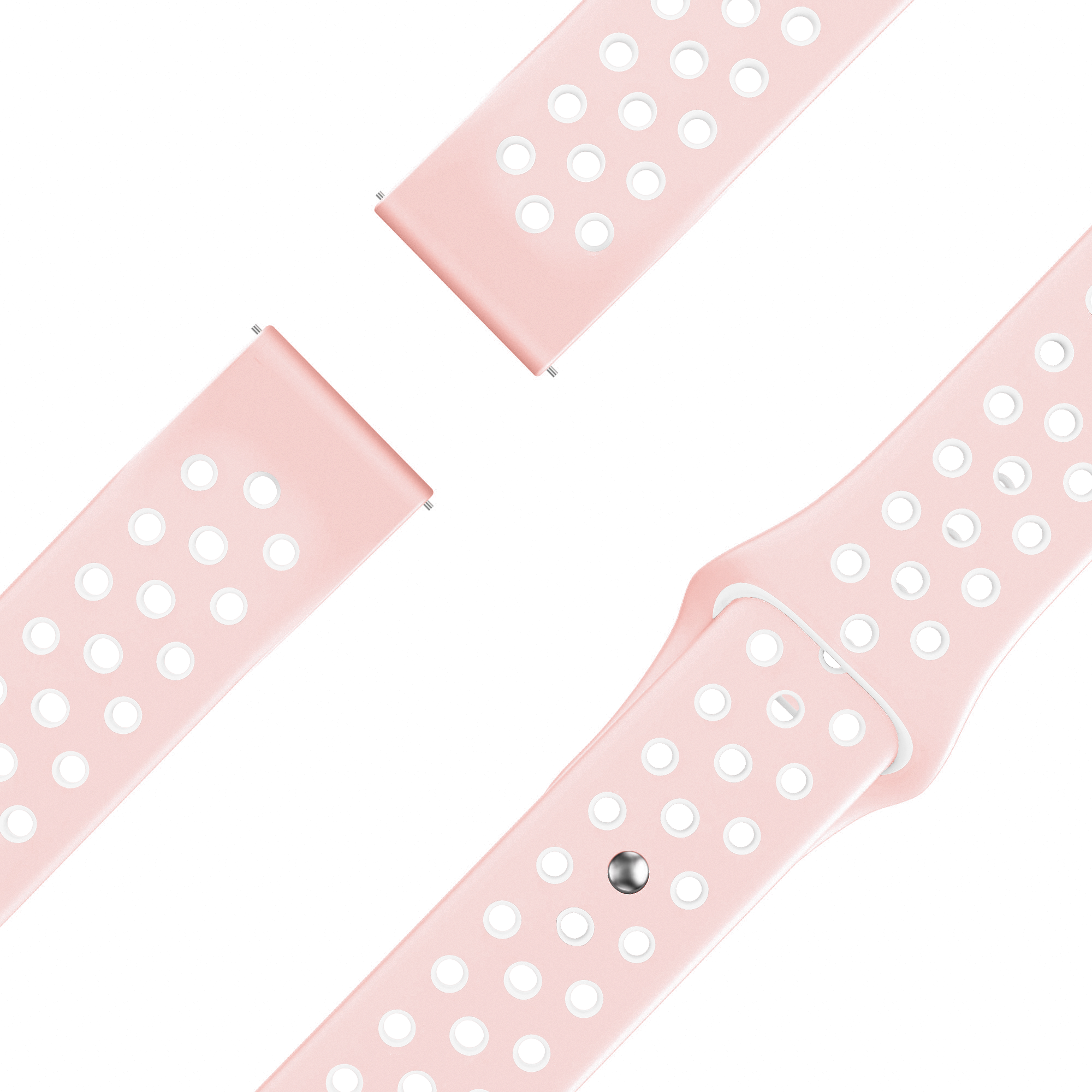 Bandz Garmin Bounce 2 Sport Strap 'Deluxe' (Pink/White)
