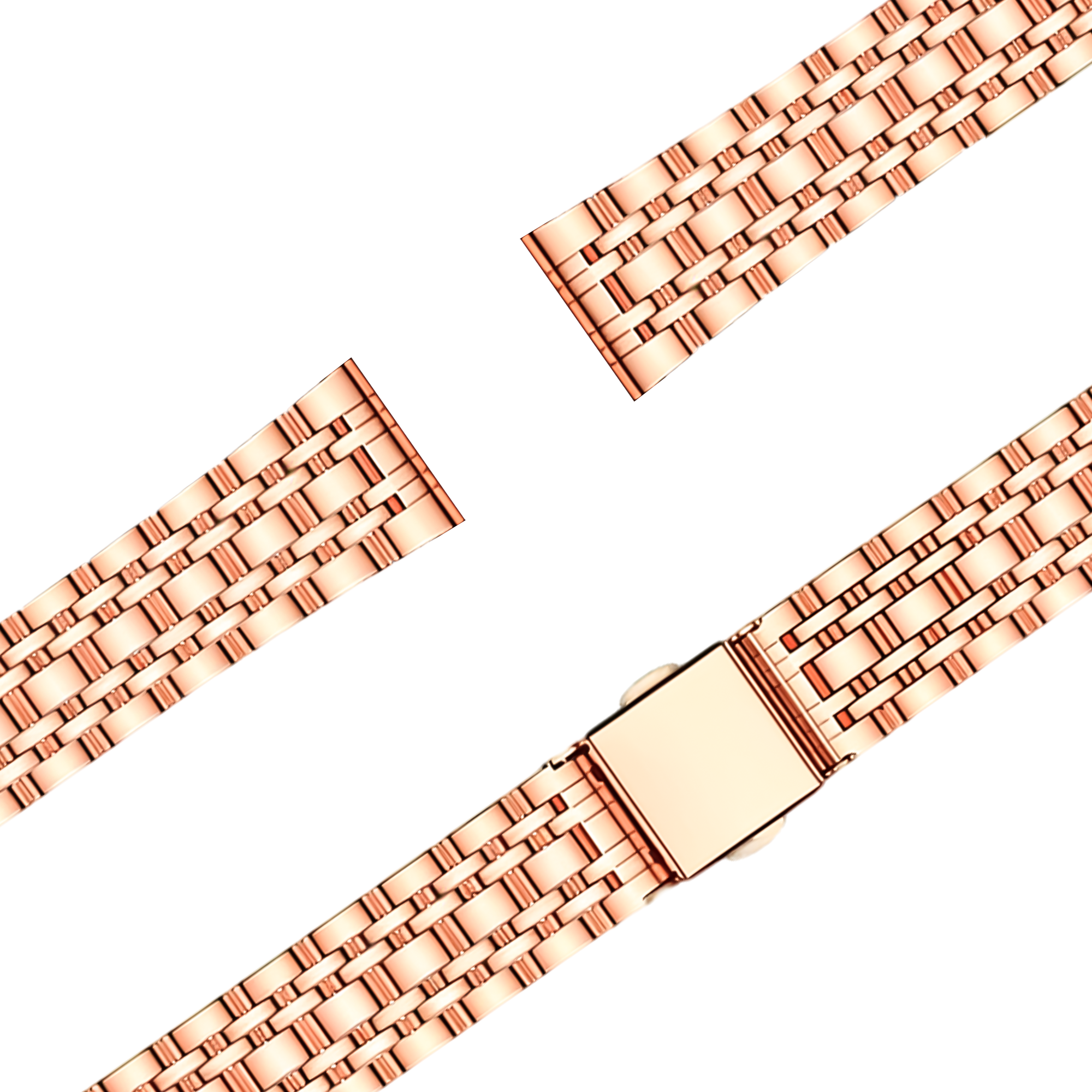 Bandz Garmin Lily 2 stalen band 'Deluxe' (roségoud)