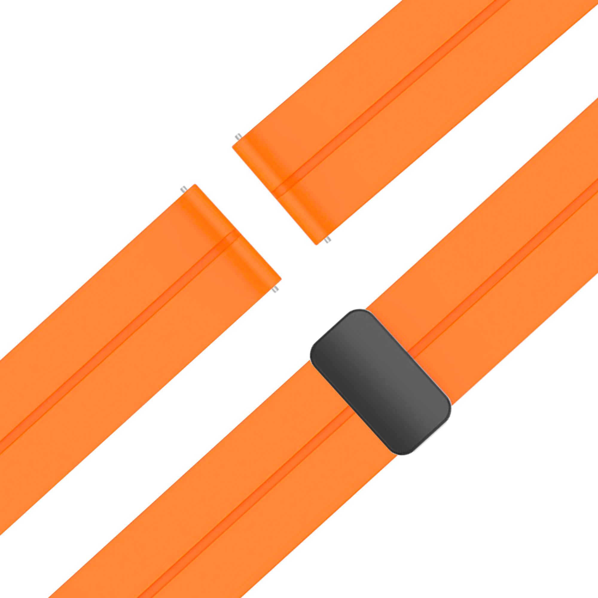 Bandz Garmin Bounce 2 D-Buckle Silicone Strap (Orange)