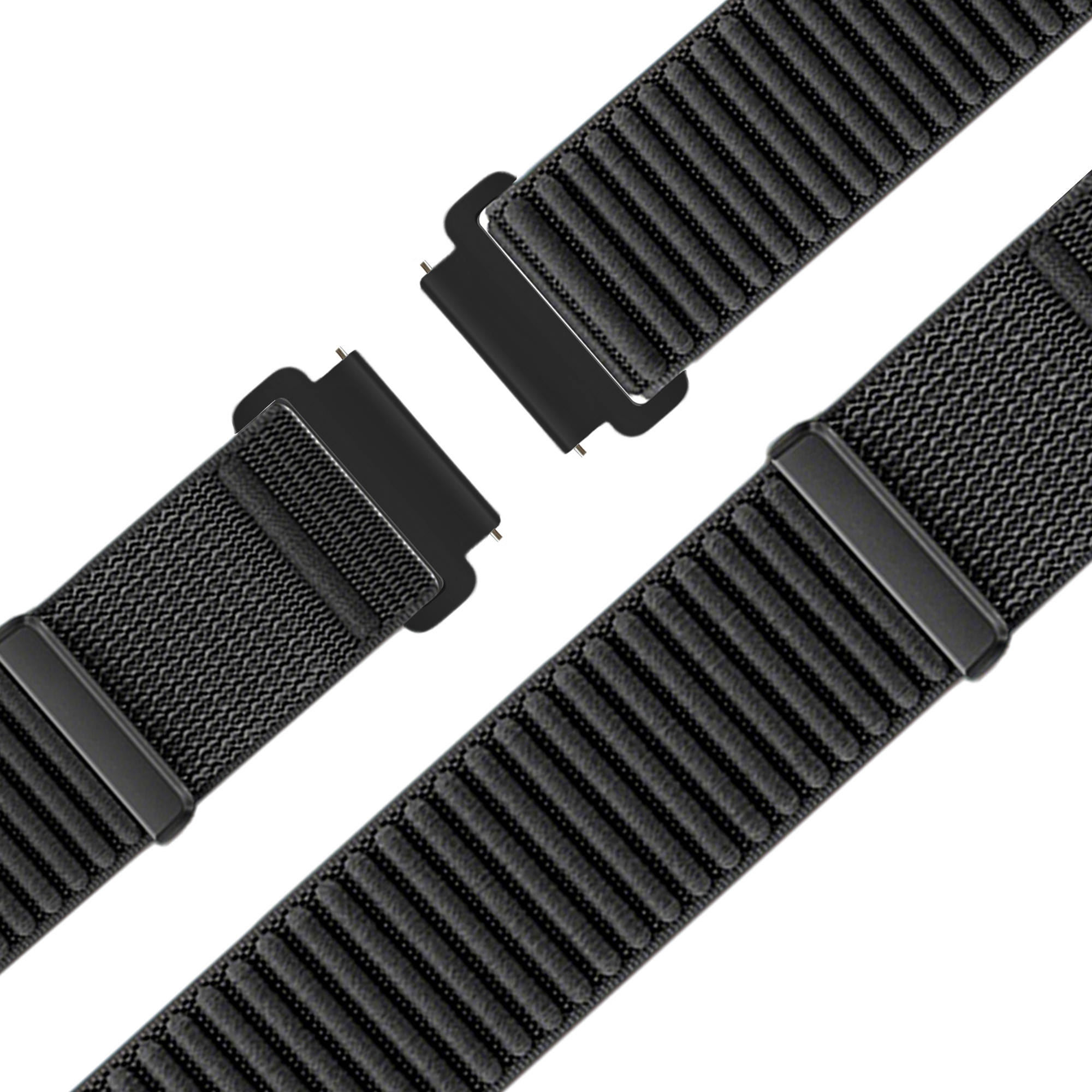 Bandz Garmin Venu 2s Nylon Strap 'Wave' (Black)