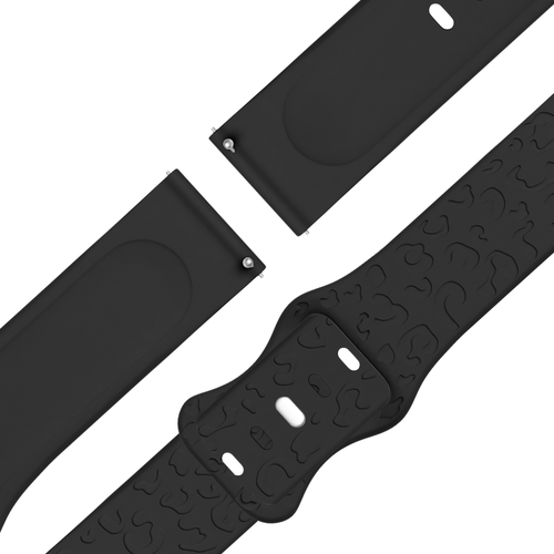 Bandz Garmin Bounce 2 siliconen band 'Leopard' (zwart)