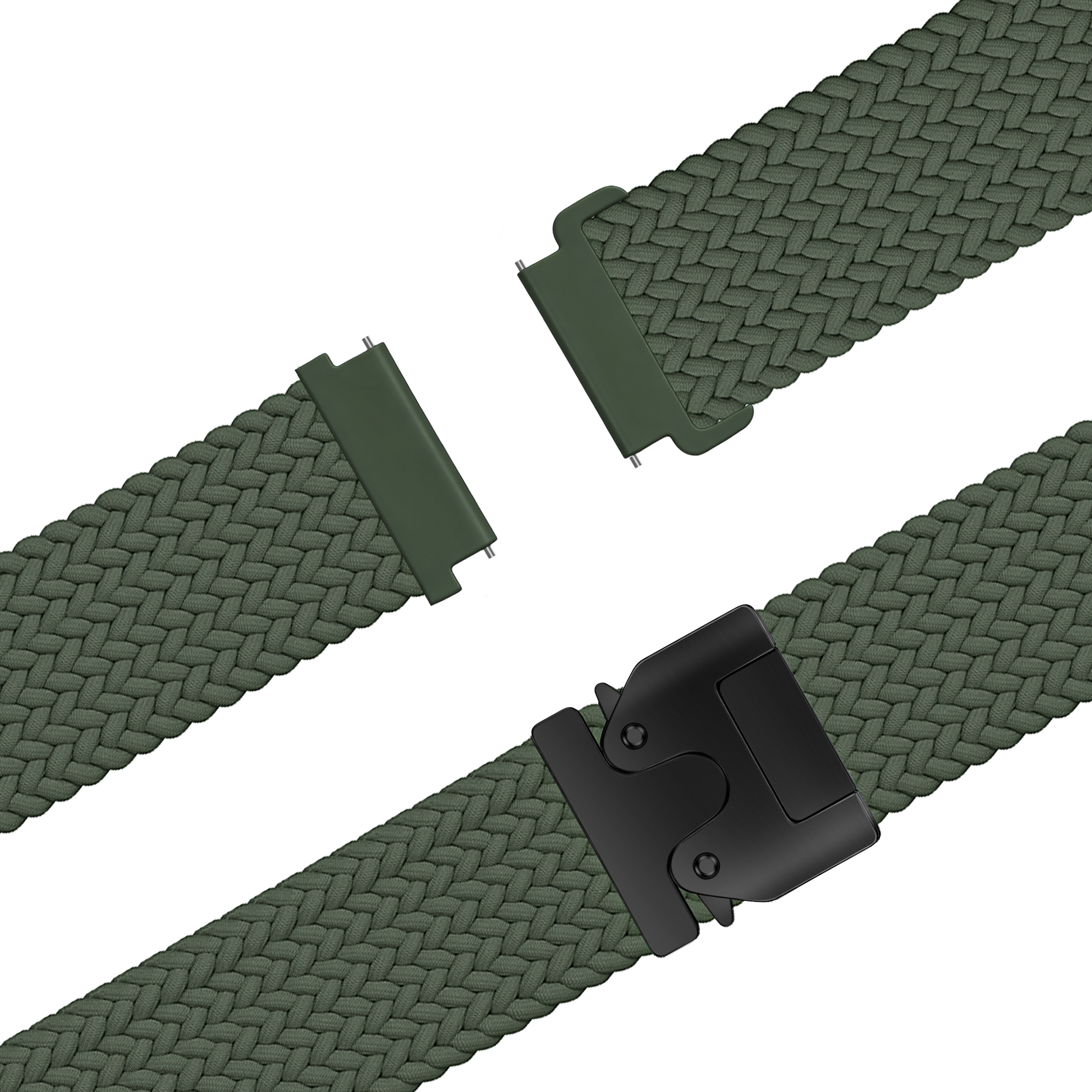 Bandz Garmin Venu 2s Braided Strap 'Parachute' (Green)