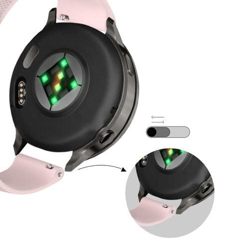 Bandz Garmin Vivoactive 4 Silicone Strap 'Premium' (Pink)