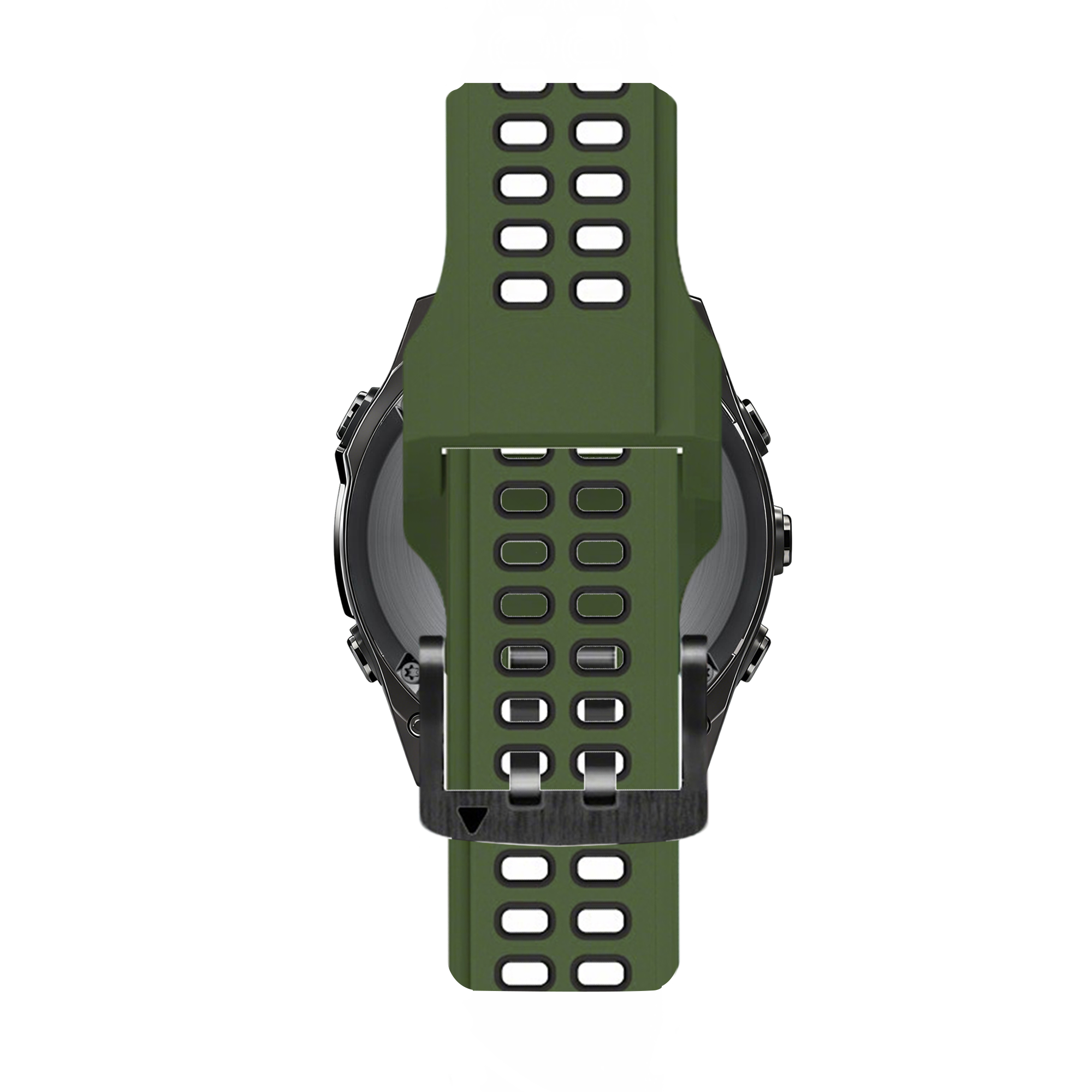 Bandz Garmin Tactix 8 - 47mm Buckled Sport Strap (Green/Black)