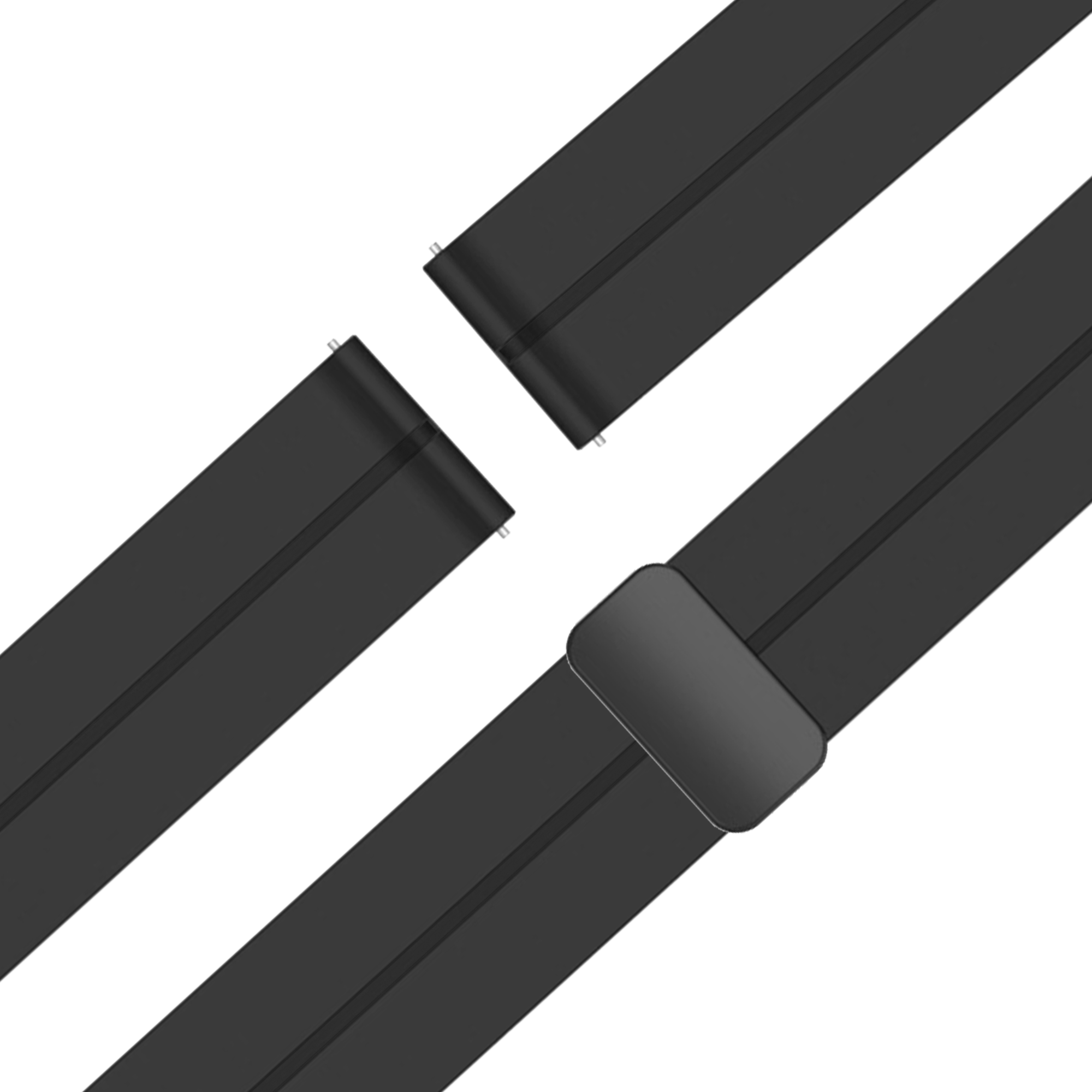 Bandz Garmin Bounce 2 D-Buckle Silicone Strap (Black)