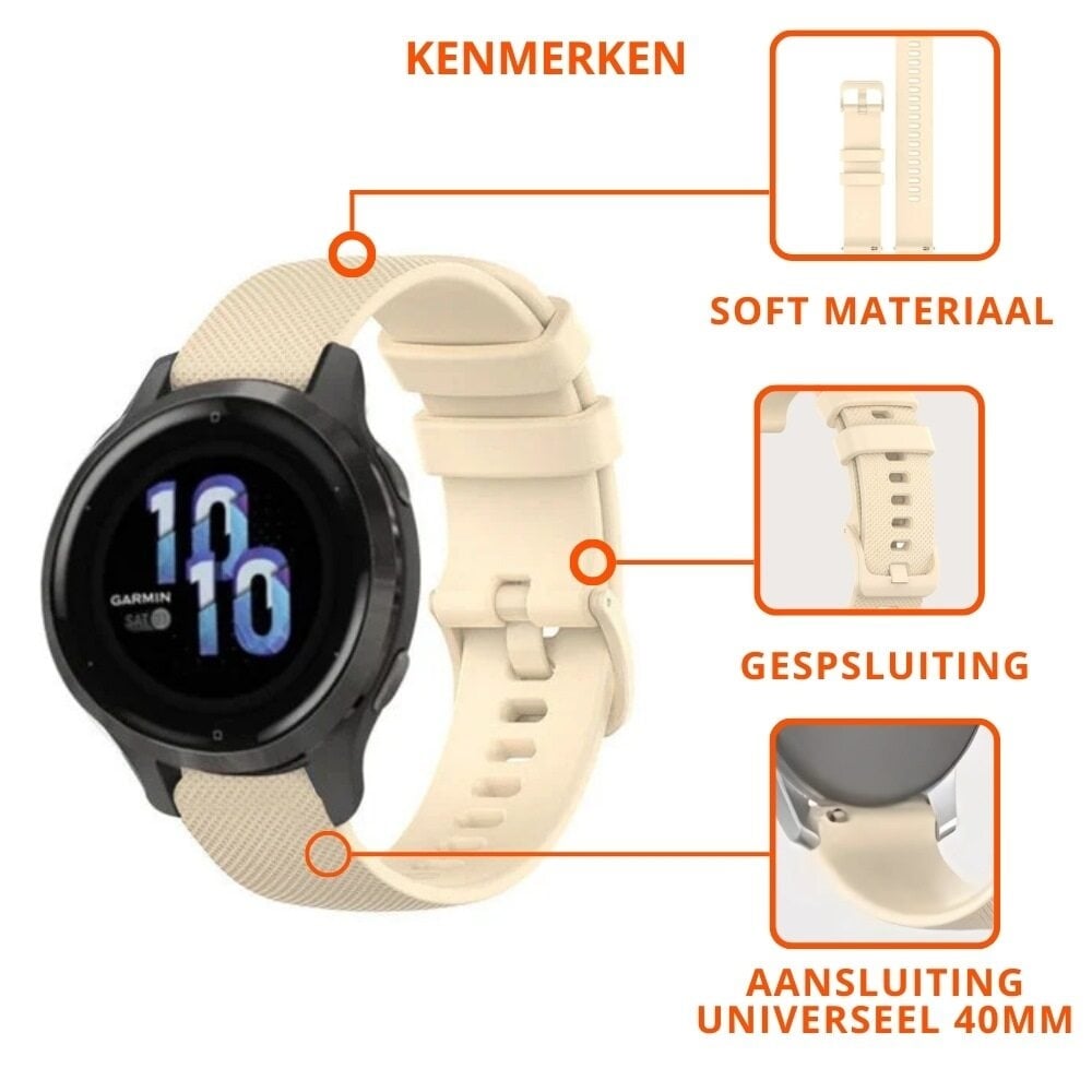 Huawei Watch GT 5 - 41mm siliconen bandje (beige)