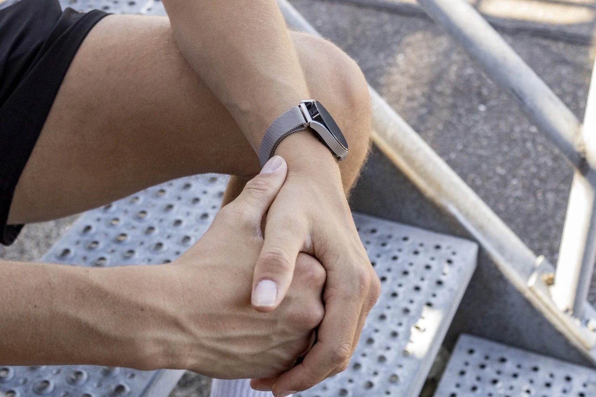BALR Polar Unite Milanese Strap (Silver)