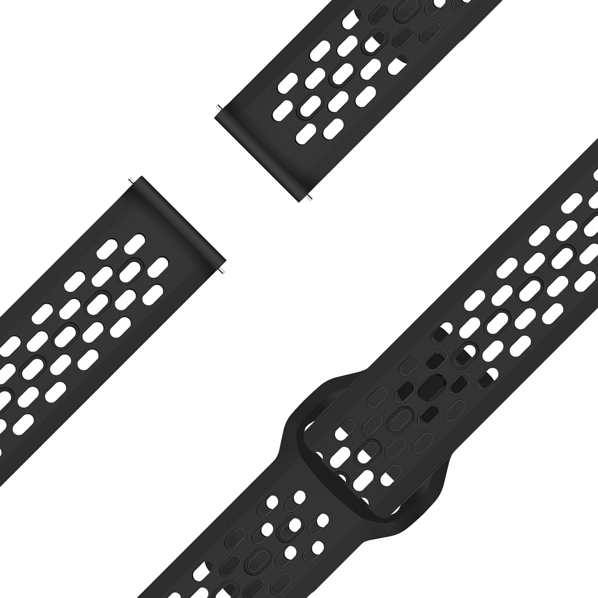 Bandz Garmin Bounce 2 Silicone Strap 'Air' (Black)