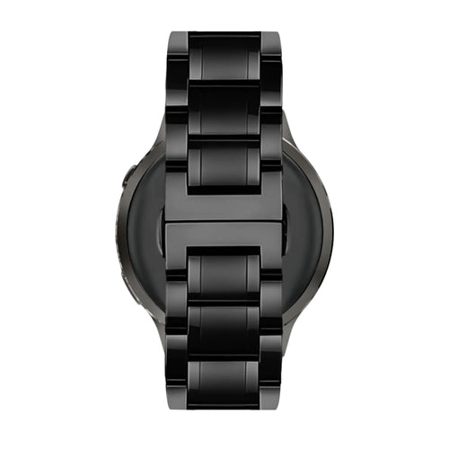 Bandz Garmin Forerunner 70 Stahl Gliederarmband 'Deluxe' (Schwarz)