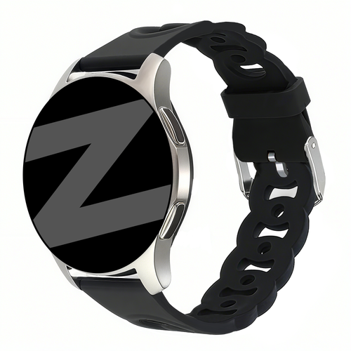 Bandz Coros Apex 42mm Silicone Strap 'Chains' (Black)