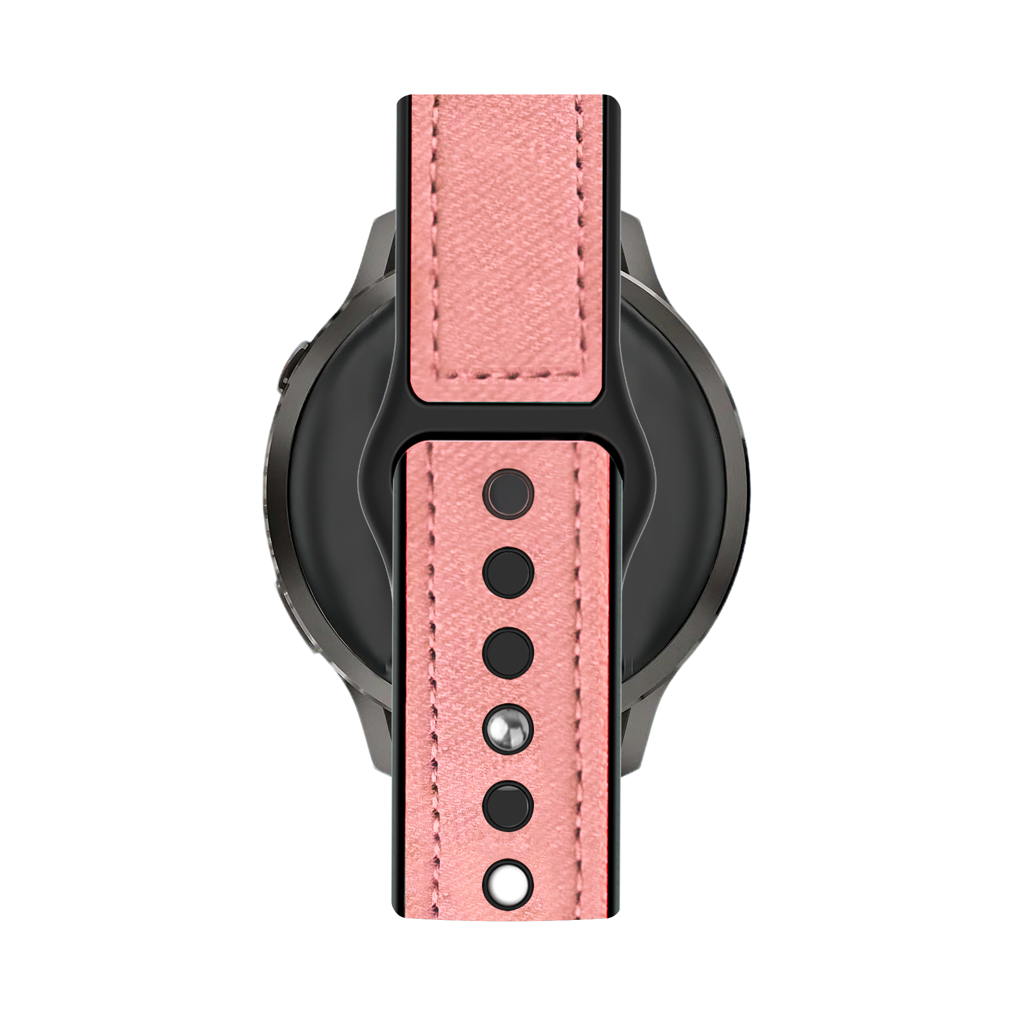 Bandz Garmin Bounce 2 Leather Strap 'Hybrid' (Pink)