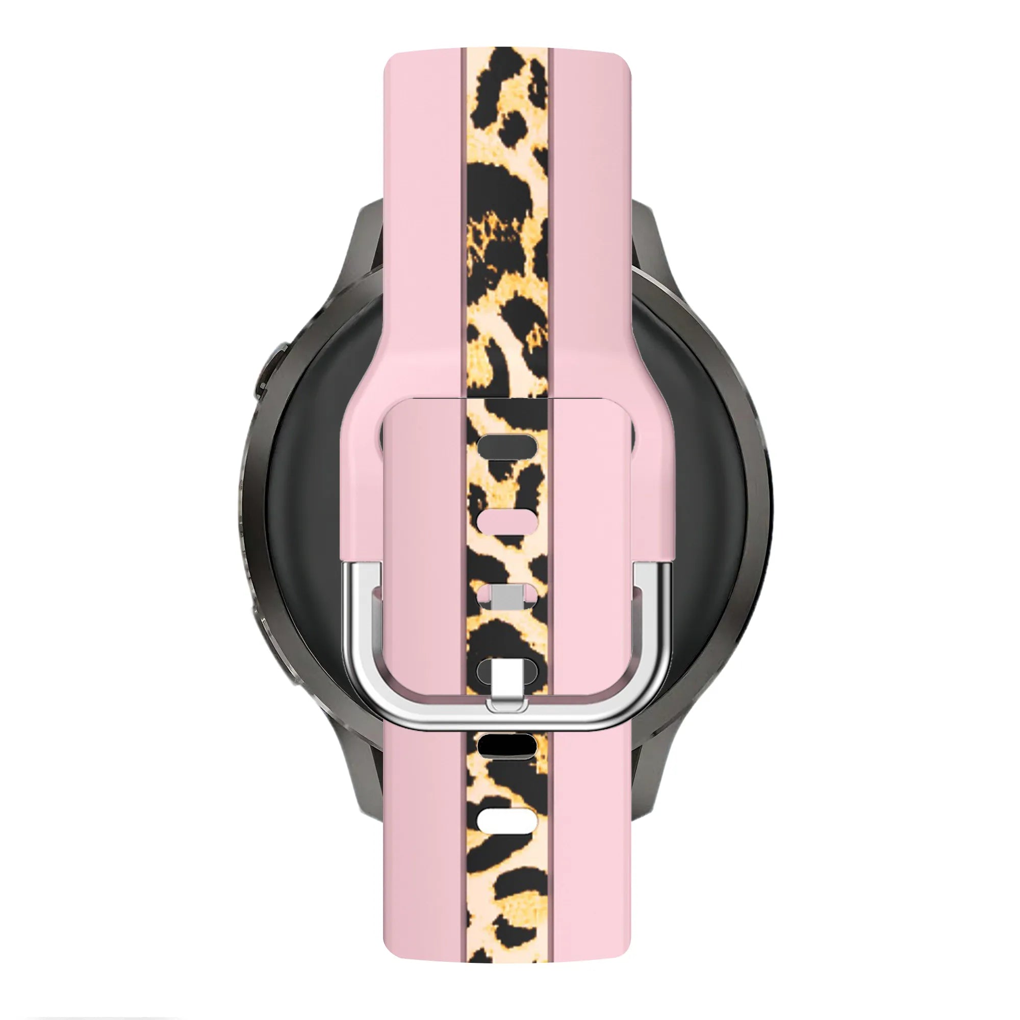 Bandz Garmin Forerunner 70 Dual Leopard Armband (Hellrosa)