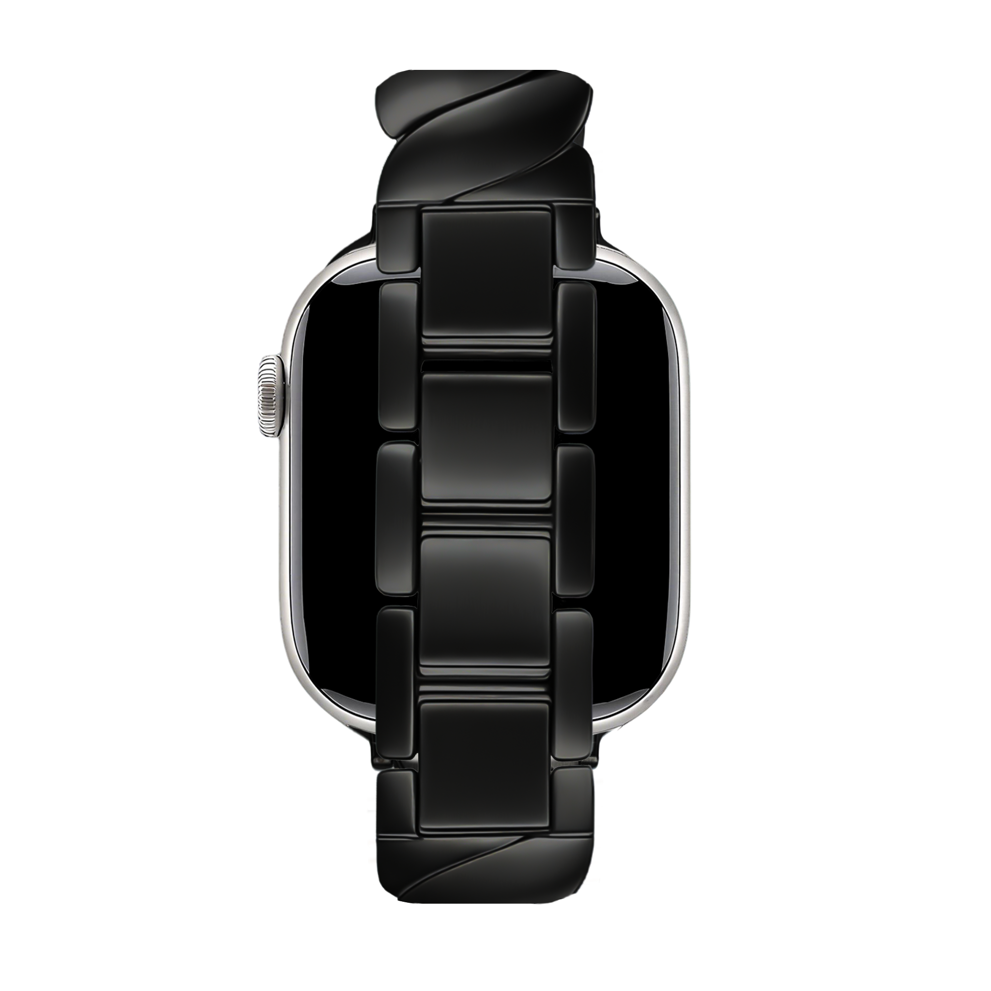 Bandz Correa acero premium 'Twisted' Apple Watch (negro)