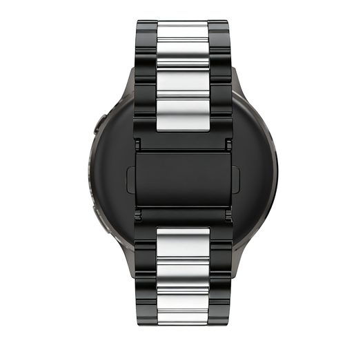 Bandz Garmin Forerunner 570 - 47mm Steel Strap 'Classic' (Black/Silver)