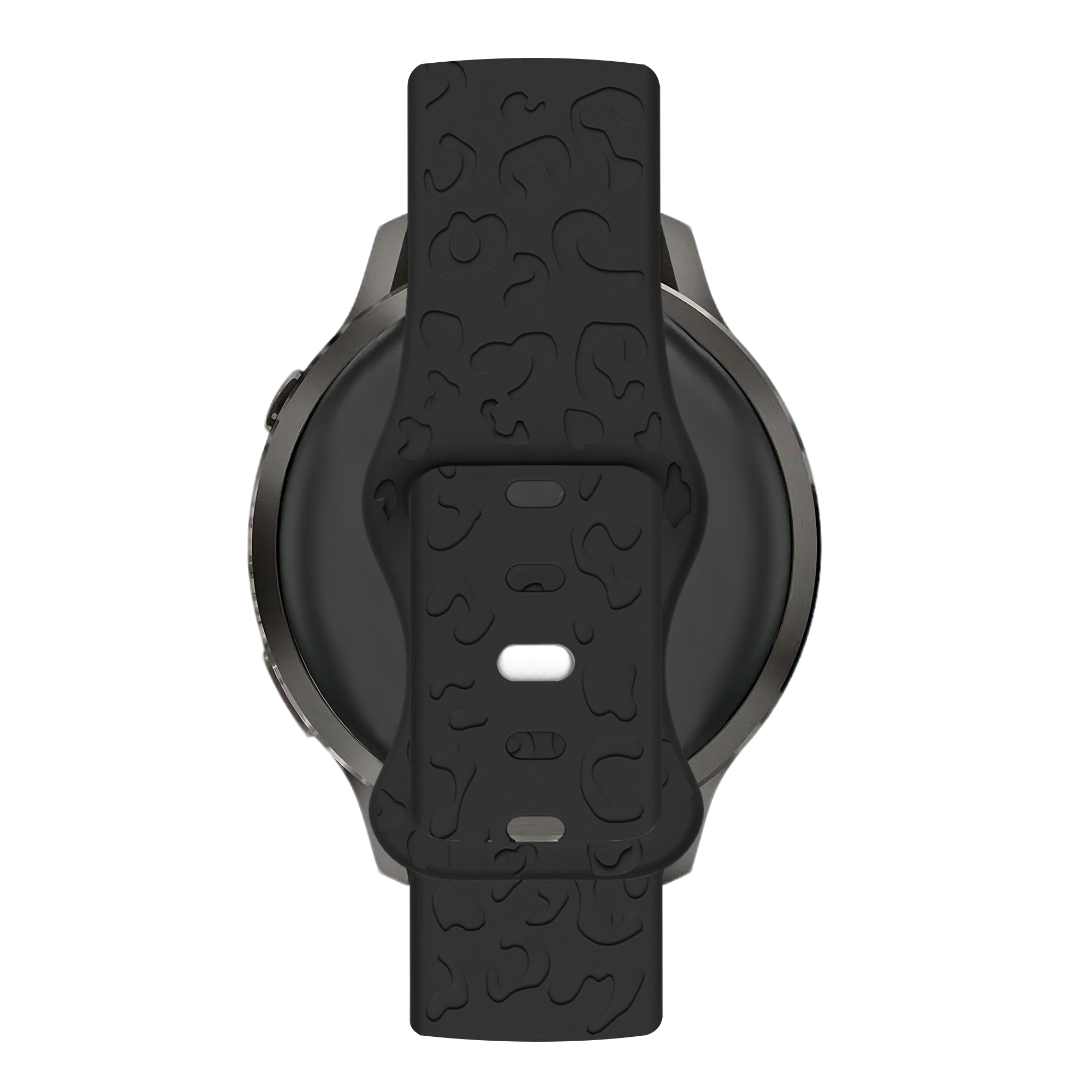 Bandz Garmin Bounce 2 siliconen band 'Leopard' (zwart)