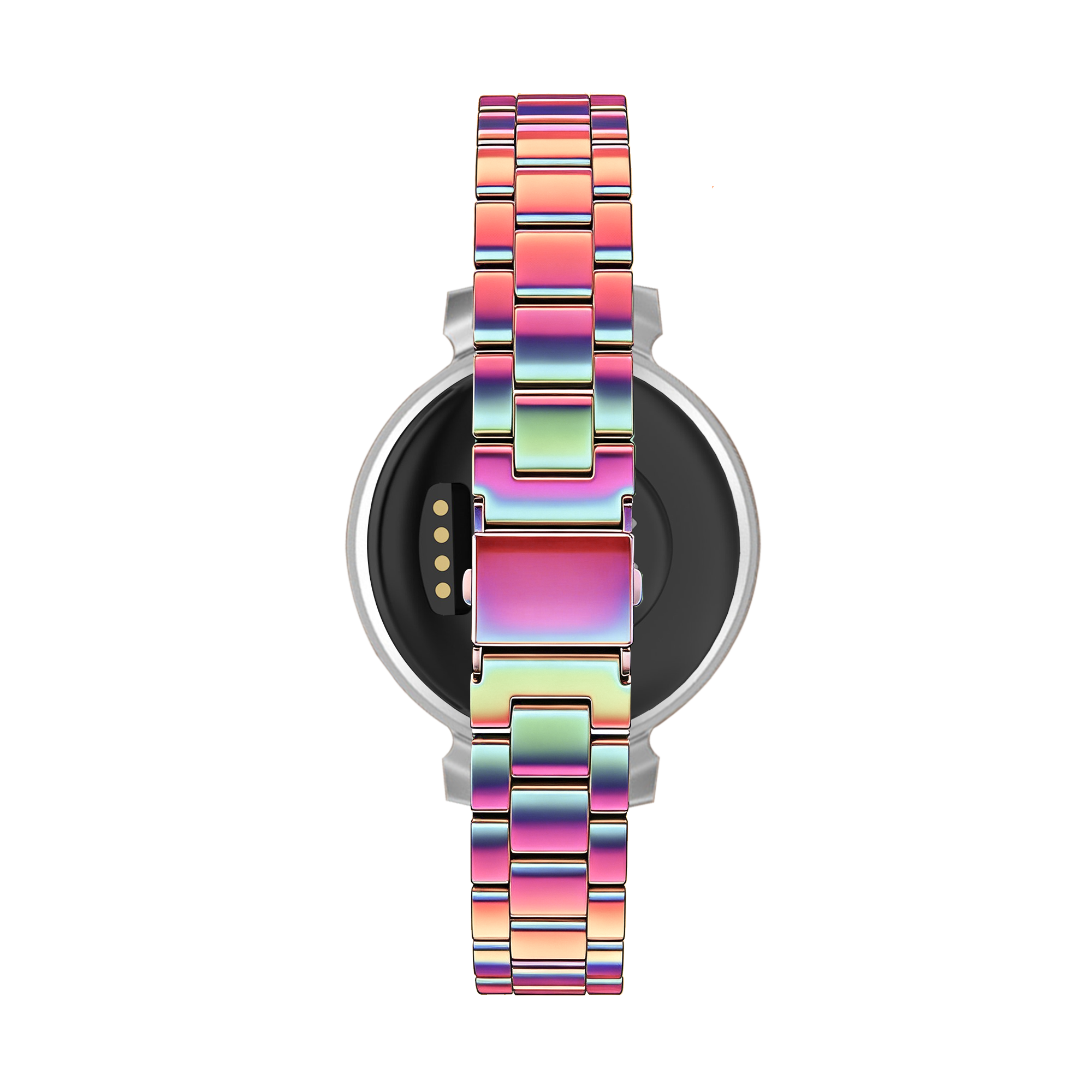 Bandz Pebble Round 2 - 14mm stalen band 'Classic' (regenboog)
