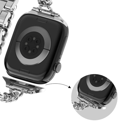Bandz Bracelet acier 'Double Tour' Apple Watch (argent)