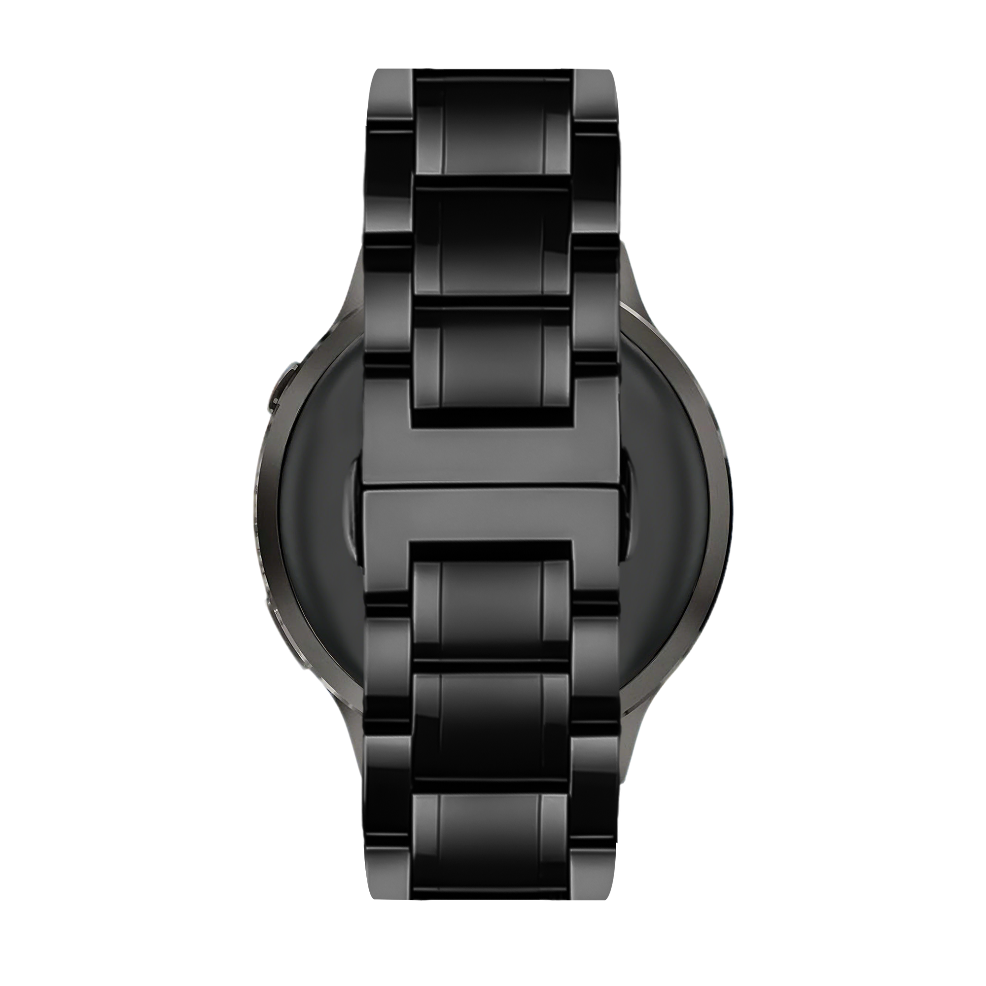 Bandz Garmin Vivoactive 4s stalen schakel band 'Deluxe' (zwart)