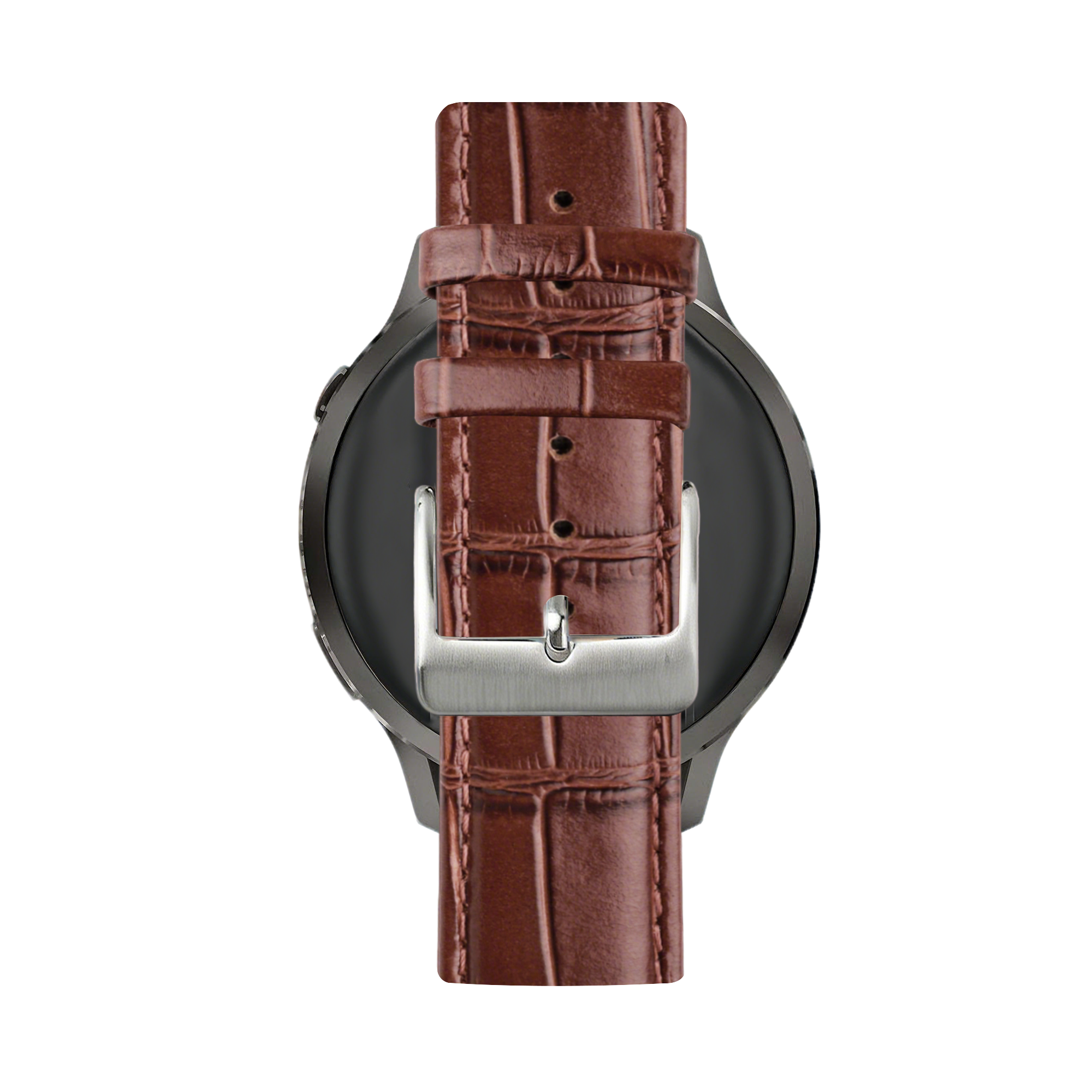 Bandz Garmin Bounce 2 Leather Strap Crocodile Grain (Brown)