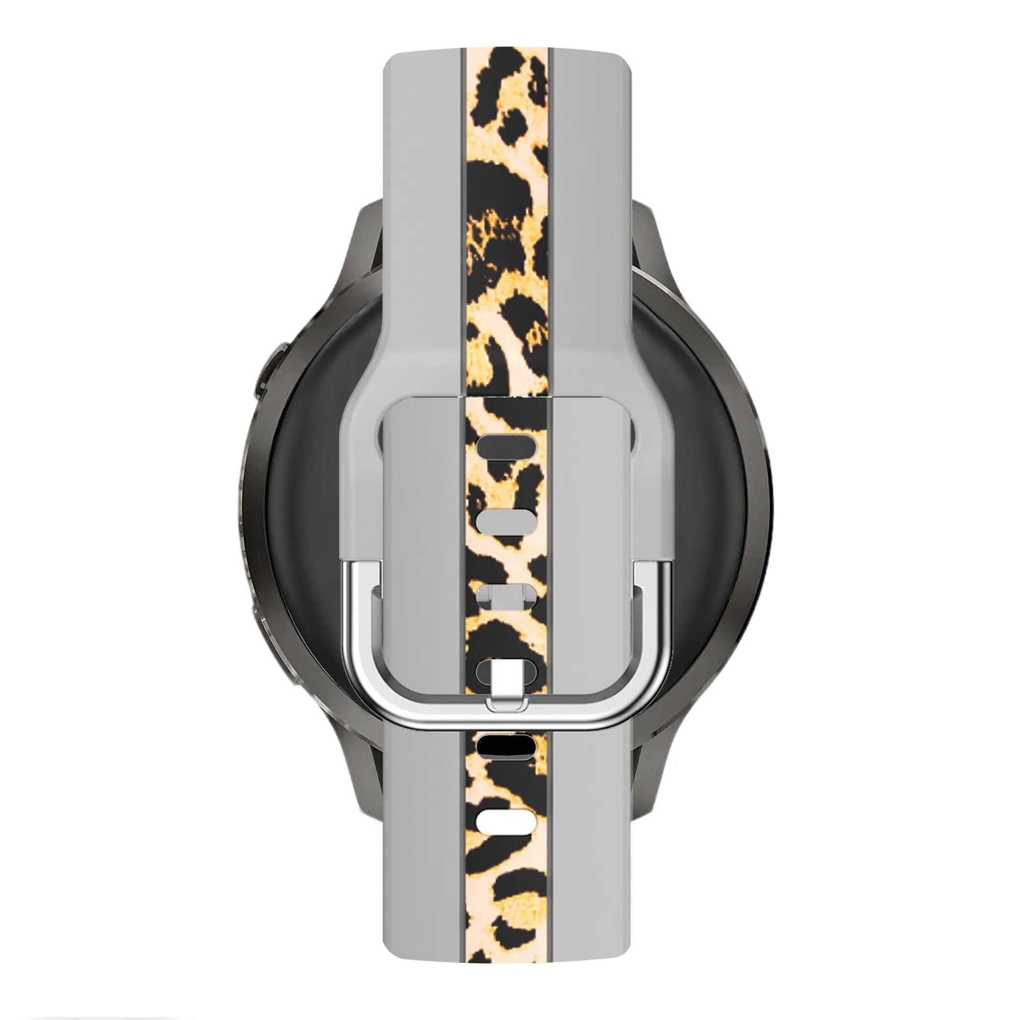 Bandz Garmin Forerunner 70 Dual Leopard Armband (Hellgrau)