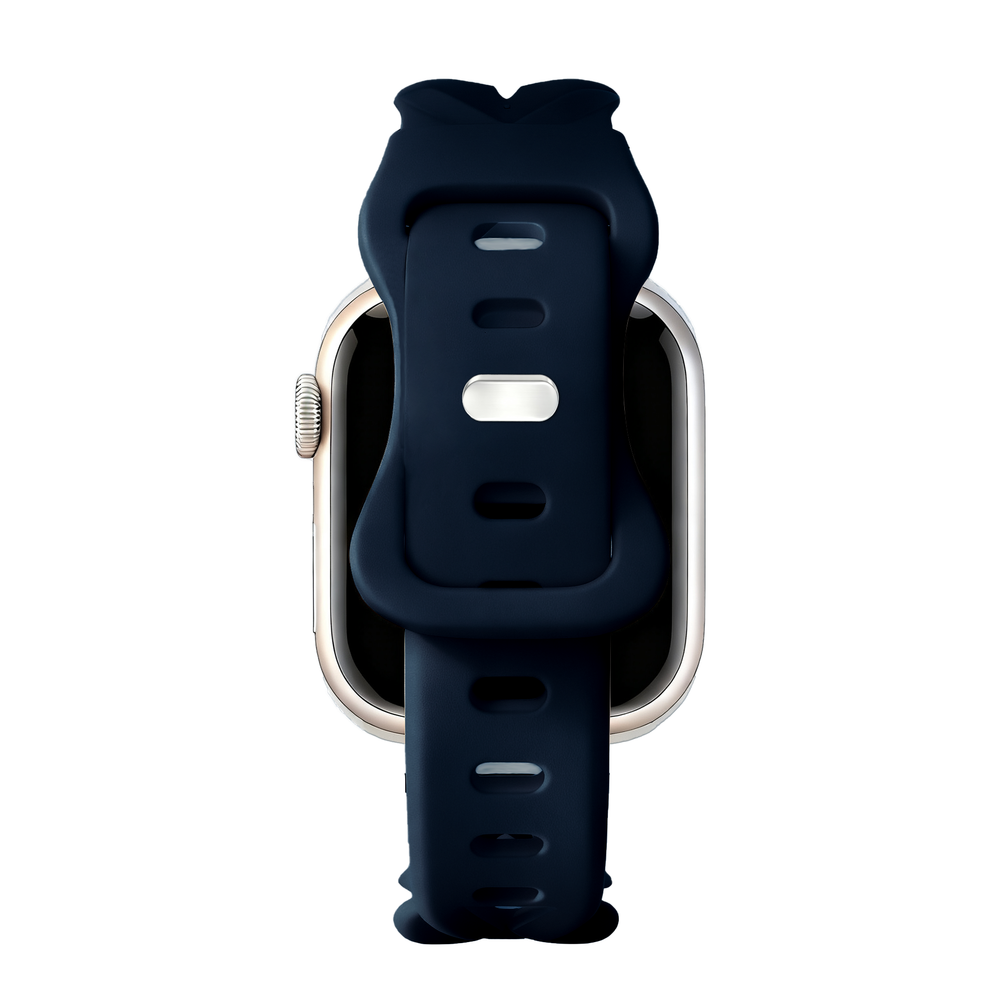 Bandz Apple Watch Silicone Strap 'Braided' (Dark Blue)