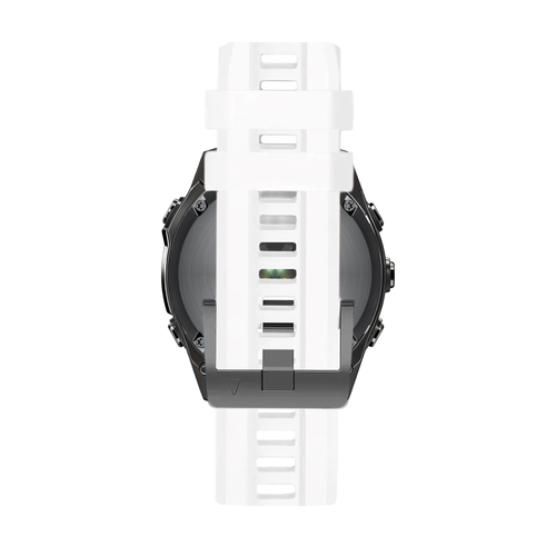 Bandz Garmin Quatix 8 - 47mm Silikonarmband 'Classic' (Weiß)
