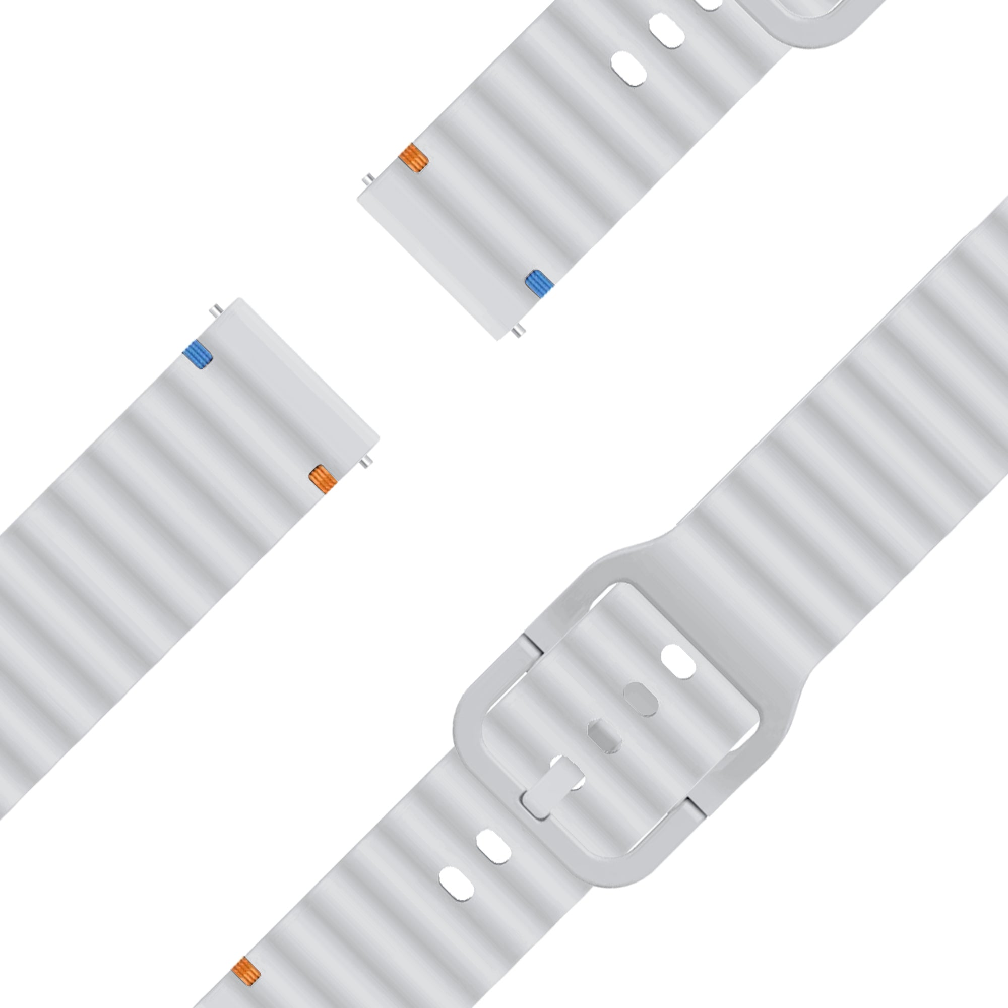 Bandz Garmin Forerunner 645 Silicone Strap 'Wave' (Light Grey)