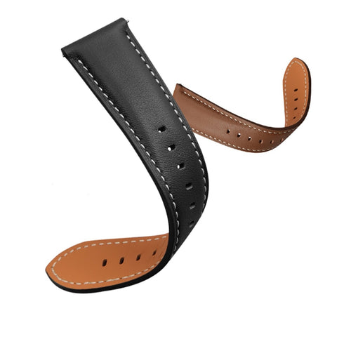 Bracelet cuir Premium Samsung Galaxy Watch 8 - 40mm (noir)