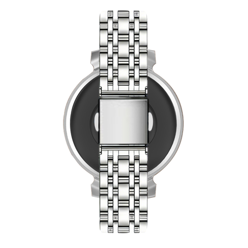 Bandz Pebble Round 2 - 14mm Steel Strap 'Deluxe' (Silver)
