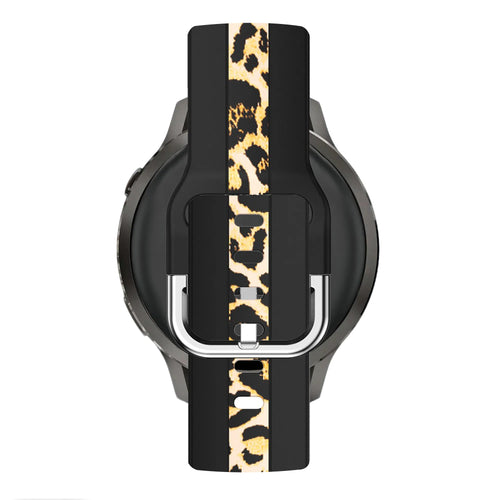 Bandz Garmin Forerunner 70 Dual Leopard Armband (Schwarz)