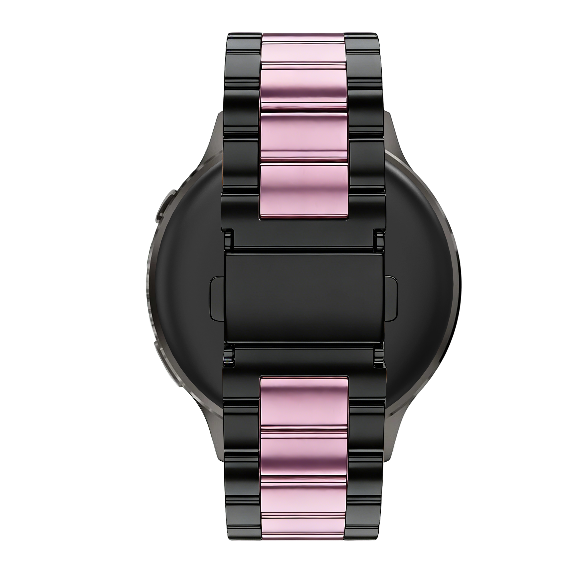 Bandz Garmin Venu 2s Steel Strap 'Classic' (Black/Pink)