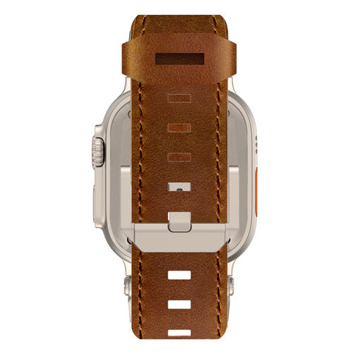 Bandz Apple Watch Ultra Leather Strap 'Explorer' (Brown)