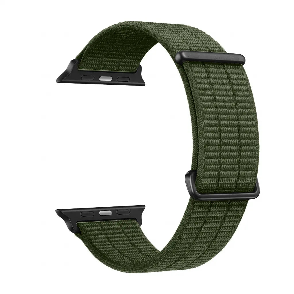 Correa nylon air Apple Watch (verde oscuro)