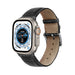 Apple Watch Ultra Leather Strap Crocodile Grain (Black)