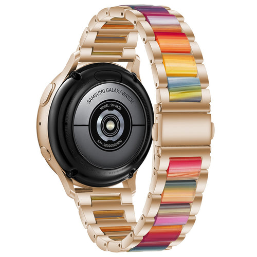 Amazfit GTS 4 Steel Resin Strap (Rose Gold/Colourful)