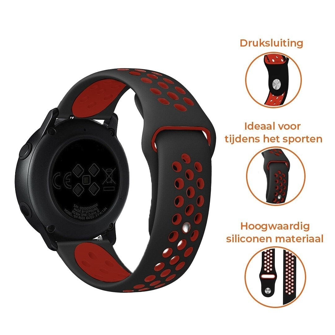 Suunto 9 Peak Pro Sport Strap (Black/Red)